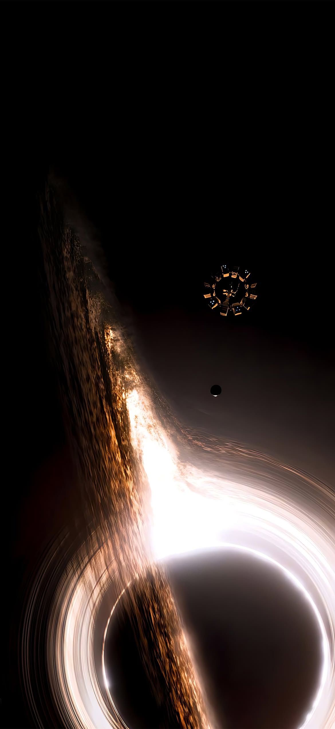 Spacecraft passing through spacetime